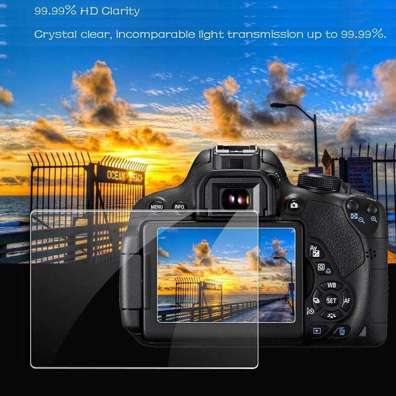 PCTC Screen Protector Compatible for Sony Alpha A6600, A6100, A6400, A6000, A6300, A5000, NEX-7, NEX-6 - 3 Pack 0.3mm 9H Hardness Tempered Glass - Image 4