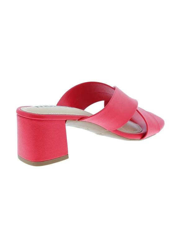 موليكا صنادل بكعب متوسط للنساء - صنادل بكعب مفتوح من الخلف للبنات مع رباط للكاحل