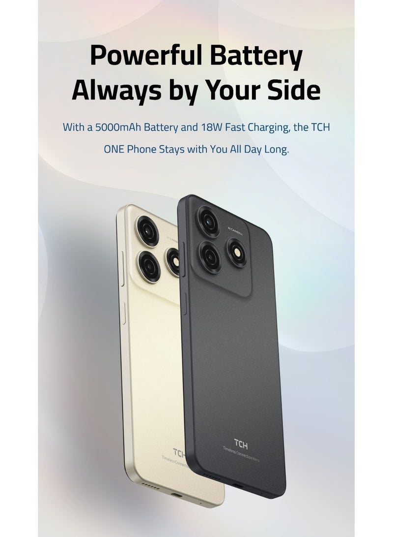 TCH Smart Phone ONE 4GB RAM 128GB Storage Beige Dual Sim - Image 3