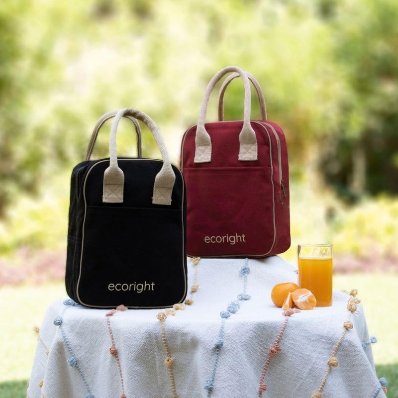 EcoRight Eco Right Lunch Bags for Office Women & Lunch Bag for Men, Insulated Lunch Bag for Kids, Office Lunch Bag with Bottle Holder, Carry Handle & Pocket - Image 2