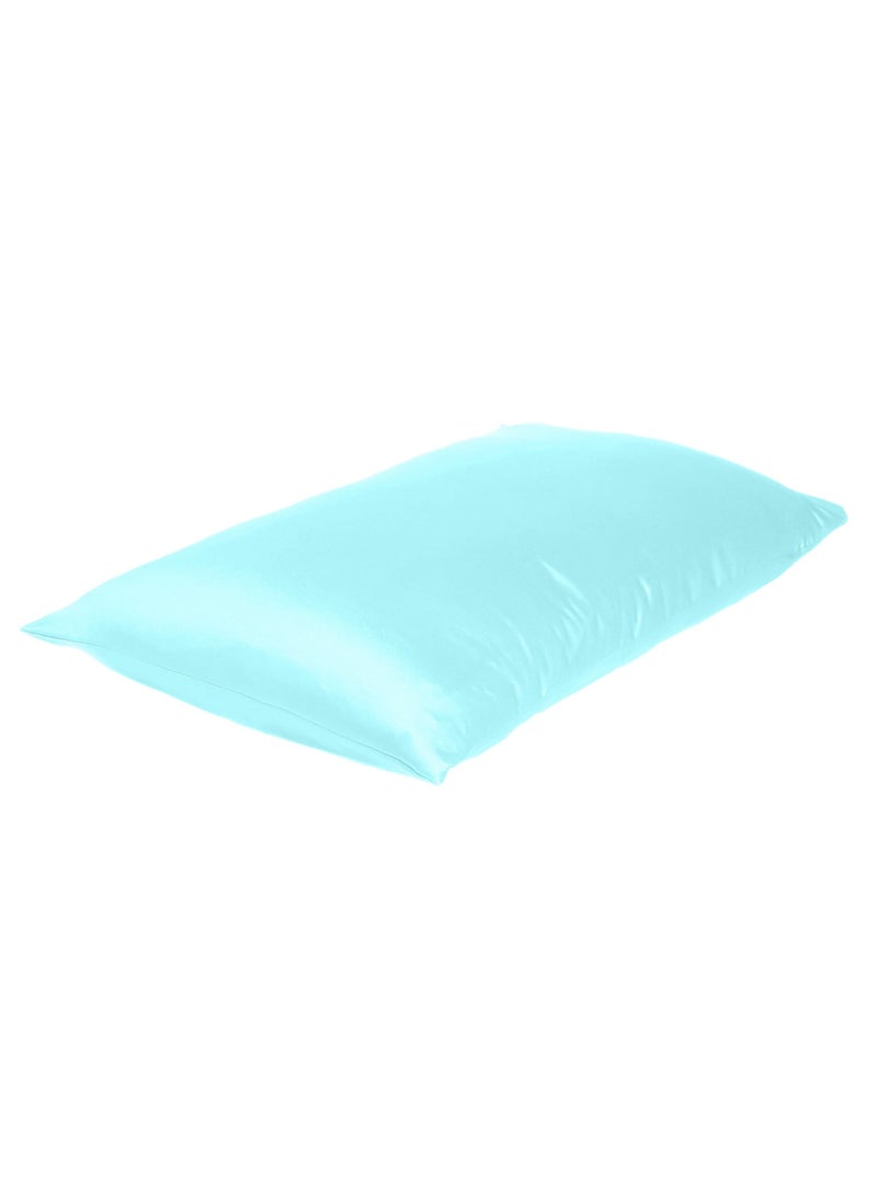 Silk Satin Pillowcase For Hair Care and Smooth Skin Pastel Blue Satin Pillow Cover Set of 2 with Envelope Closure 50W X 101L CM King Size (20 X 40 Inches) - pzsku/ZF20F9DC4894B1E139146Z/45/_/1716545355/72c86e30-c8e3-46e4-aca4-c042f9e7cd2f