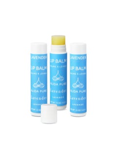 Lavender Lip Balm Cruelty Free Vegan Lip Balm Set Beeswax Free with Avocado Oil Organic Jojoba Oil and Vitamin E Natural Moisturizer for Dry Chapped or Cracked Lips 3 Tube Set