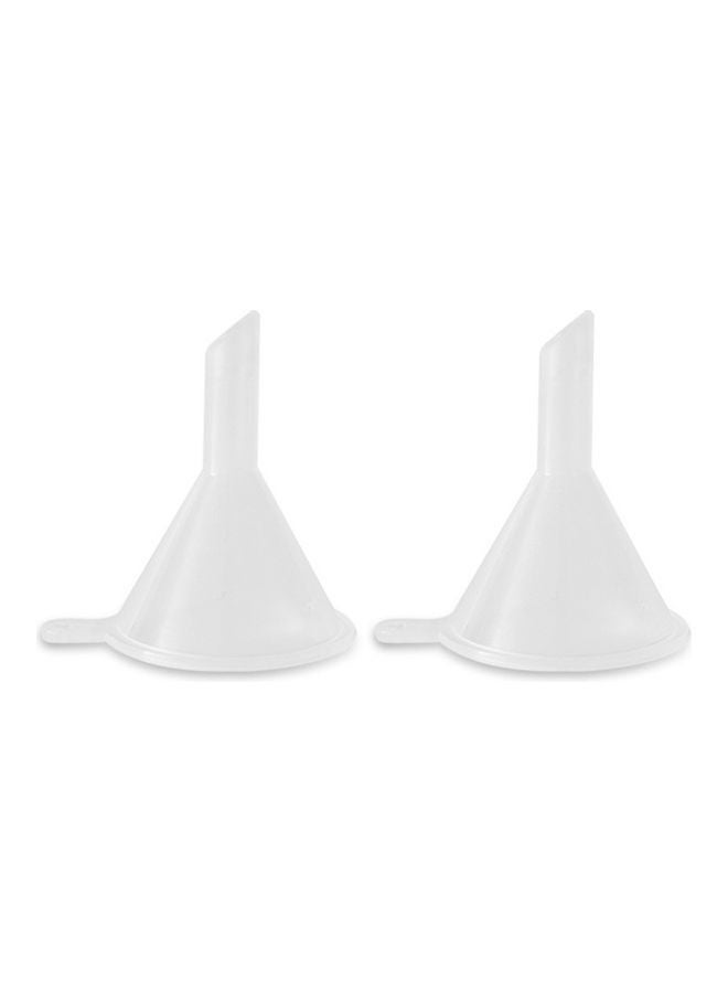 NIBEMINENT 6 Piece Water Bottle Empty Transparent Spray Bottles And 2 Fast Filling Funnels White 23*6*14cm  - Image 3