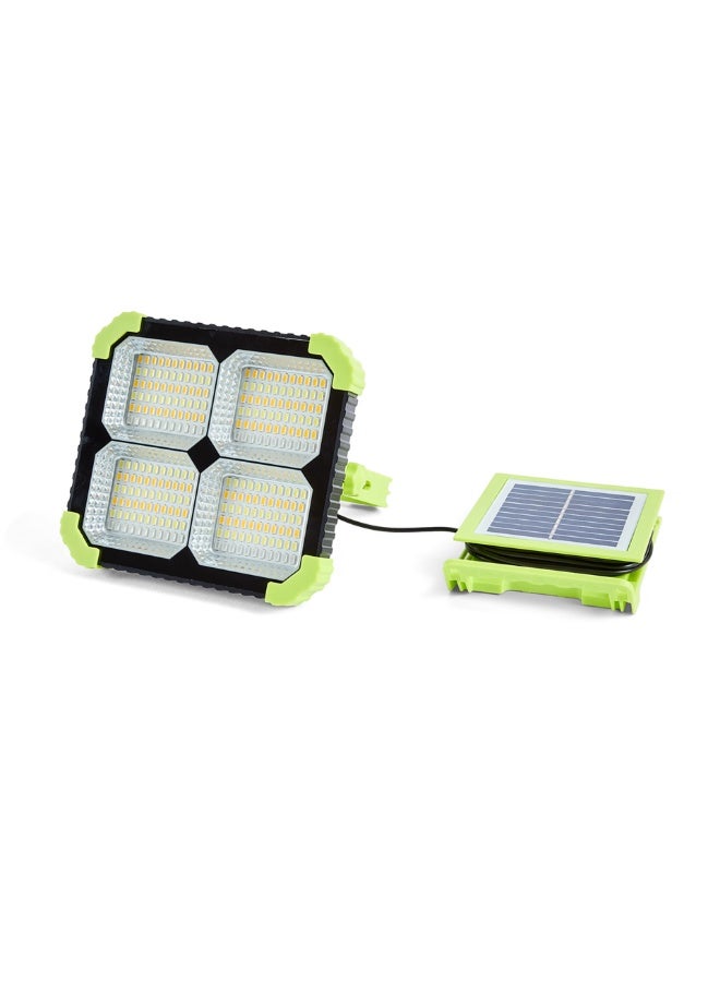 ايرس مصباح بروجيكتور شمسي قابل لإعادة الشحن مع لوحة شمسية قابلة للإزالة، مصباح خارجي متعدد الوظائف مع جهاز تحكم عن بعد - محمول، مقاوم للماء، مثالي للتخييم والأمن والطوارئ - Image 2