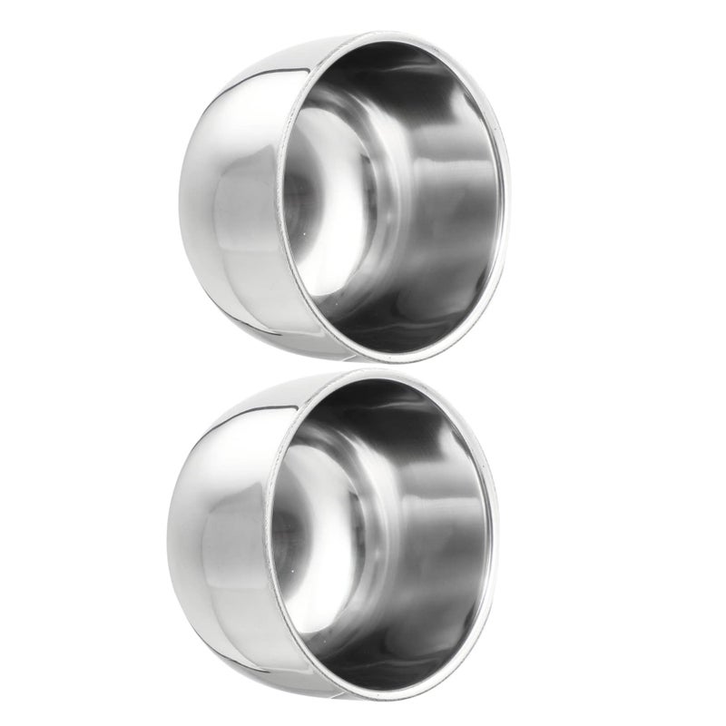 2Pcs Men Stainless Steel Bubble Bowl Shaving Cream Soap Rustproof Bowl For Shaving - Image 2