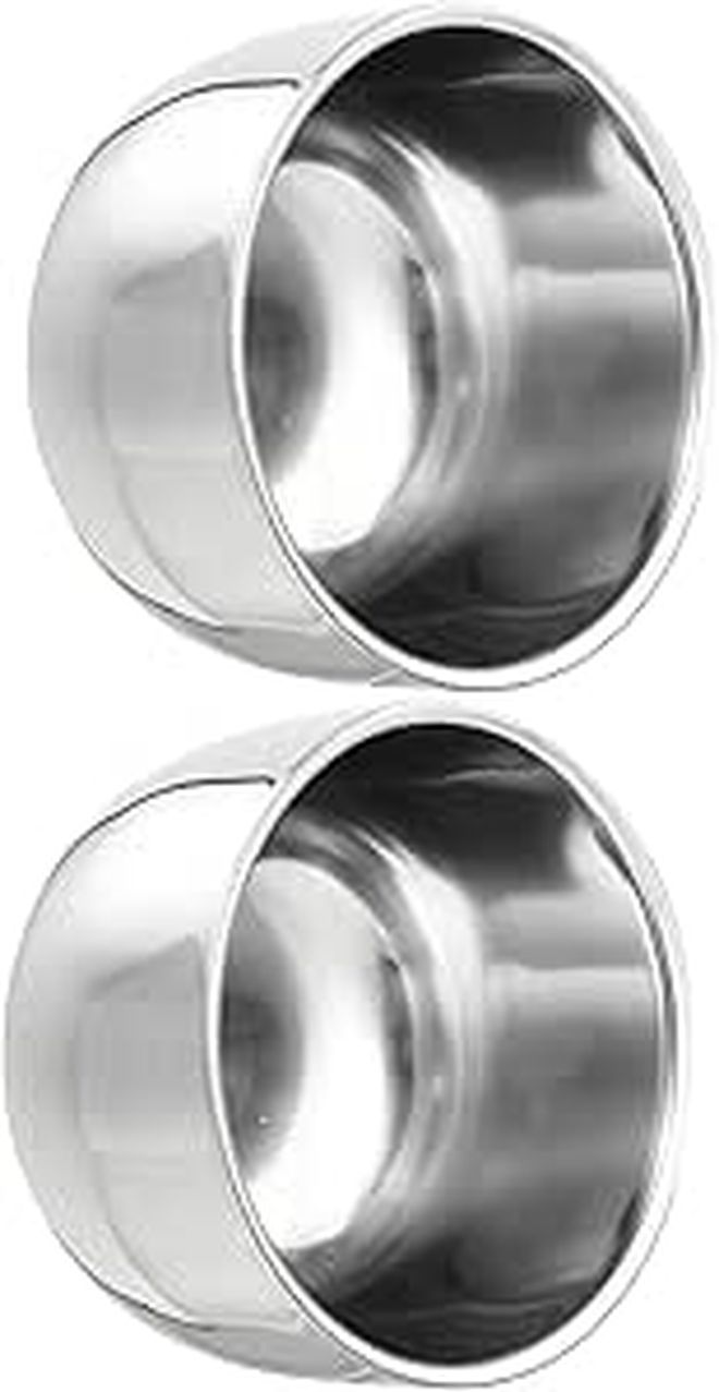 2Pcs Men Stainless Steel Bubble Bowl Shaving Cream Soap Rustproof Bowl For Shaving - Image 1