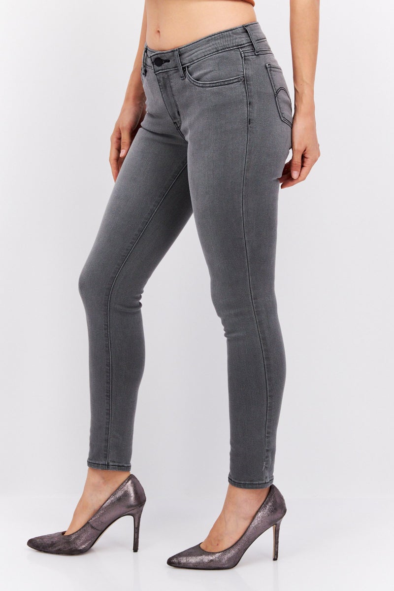 Levi's جينز ضيق للنساء قابل للتمدد، رمادي - Image 4
