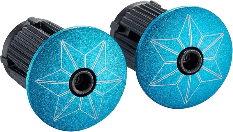 SUPACAZ Super Sticky Kush Handlebar Tape with Ano Blue Plugs, 220 cm x 3 cm Size, Blue Refractor - Image 4