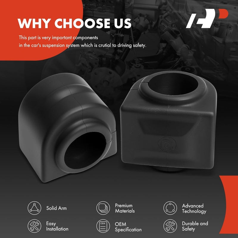 A-Premium مجموعة بوشات قضيب التوازن الأمامي A-Premium لسيارات شيفروليه وجي إم سي - Image 5