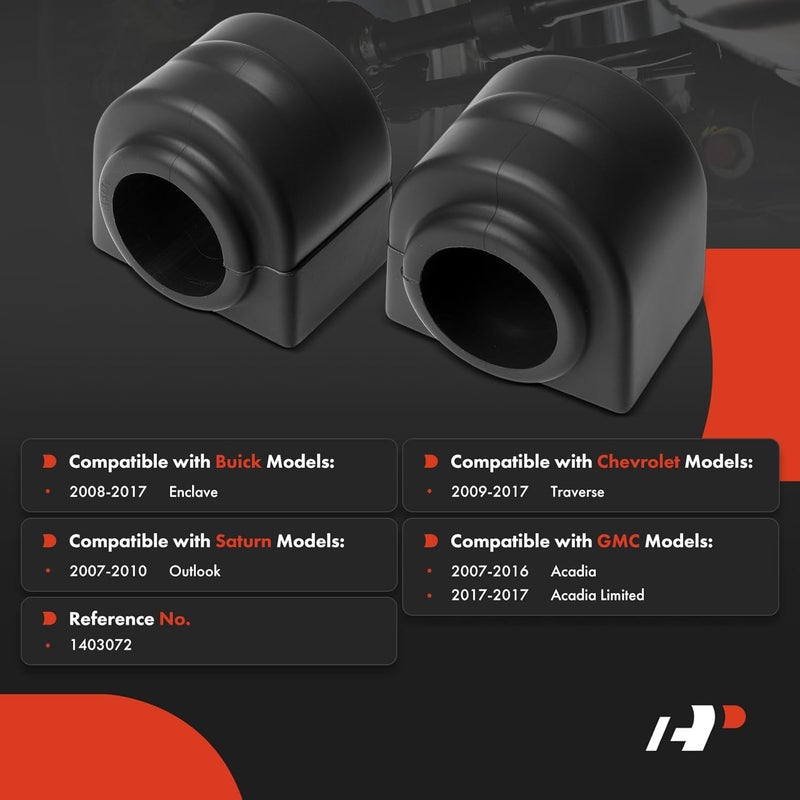 A-Premium مجموعة بوشات قضيب التوازن الأمامي A-Premium لسيارات شيفروليه وجي إم سي - Image 2