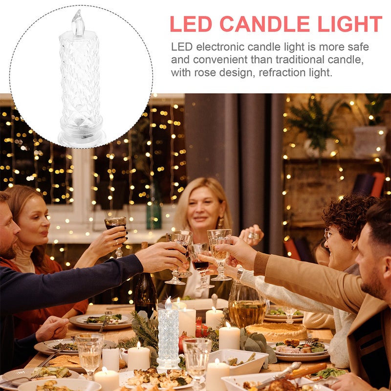 4 pcs Candle Light Electric Candles Decorative Candle Lights for Room Party Wedding Festival - Image 4