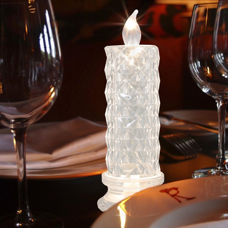 4 pcs Candle Light Electric Candles Decorative Candle Lights for Room Party Wedding Festival - Image 2