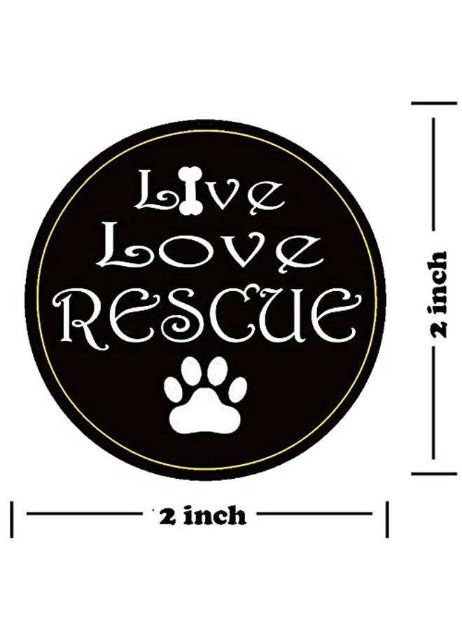 Remarkable Live Love Rescue Animal Adoption Stickers 2 Inch Rescue Animal Adoption Stickers With Paw Print For Rescue Groupswalks Veterinarian Clinics Or Fundraising Events (300 Pcs) White - Image 3
