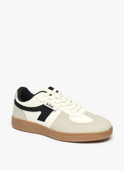 لي كوبر Women's Panelled Sneakers with Lace-Up Closure