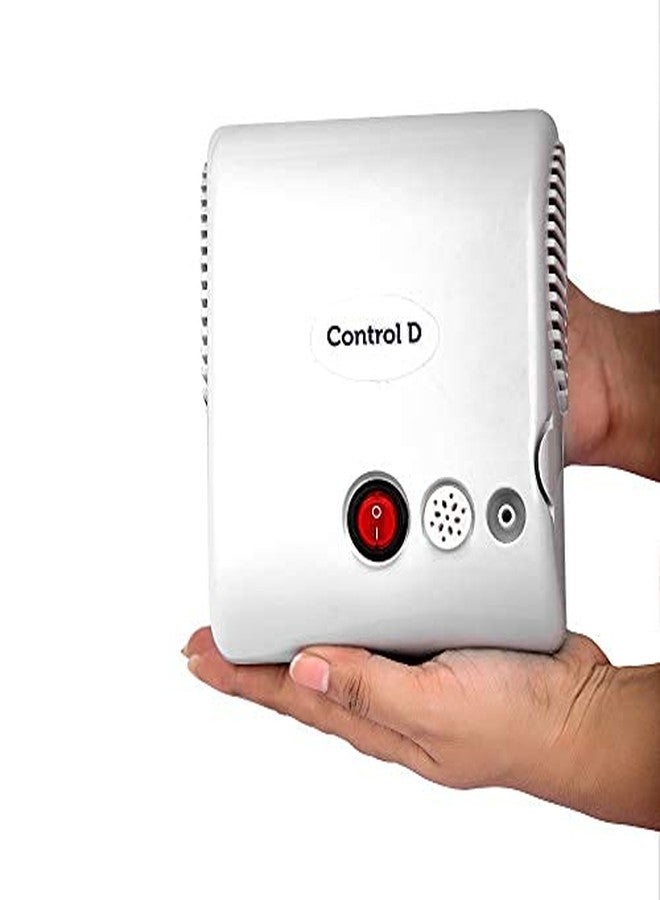 كونترول_دي جهاز ضغط الهواء Control D ذو اللونين الأزرق والأبيض مع قطعة فم، وأقنعة للأطفال والكبار (ضمان لمدة عام واحد)... - Image 5