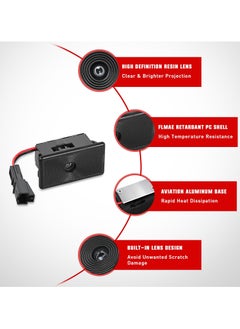 SYOSI 2Pcs Car Welcome Light for Tesla, LED Car Logo Door Lights , Door Projector Puddle Lights Compatible with Tesla Model 3/Y/S/X, Welcome Courtesy Step Door Interior Lamps Super Bright  - Image 4