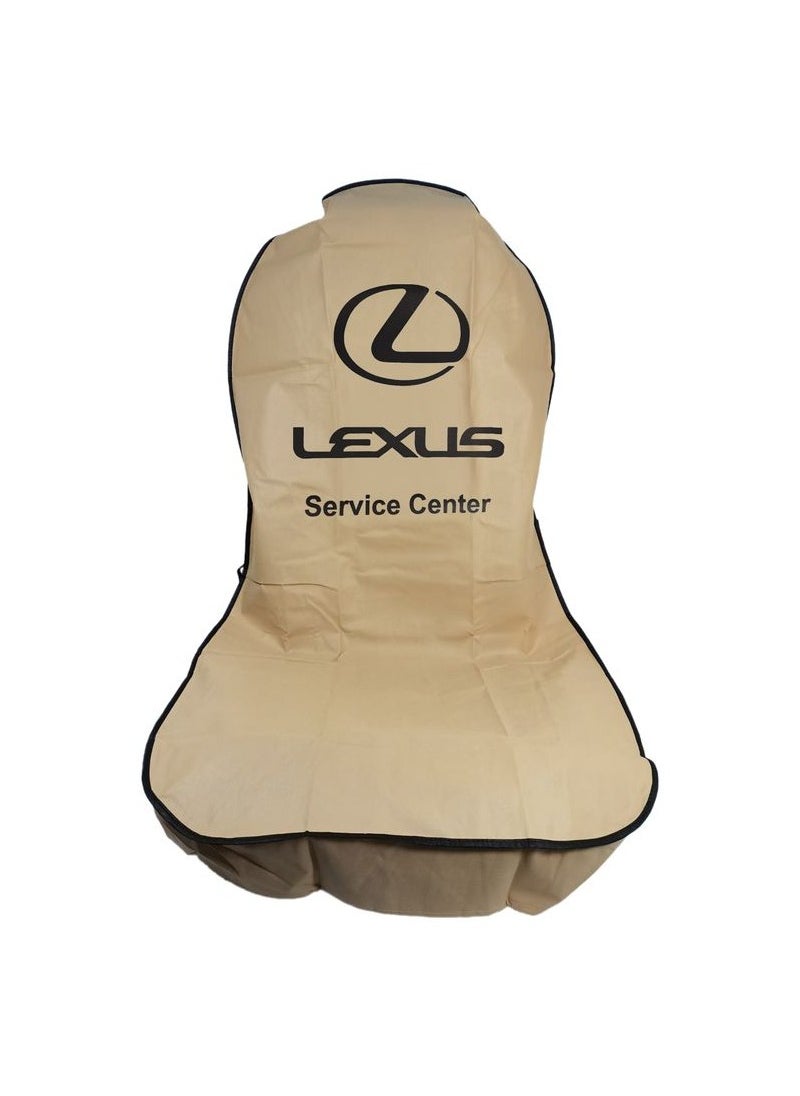 LEXUS High Quality Car Seat Dust Dirt Protection Cover, Extra Protection For Your Seat,  Universal Car Seat Cover, 2 Pcs, Beige  - Image 3