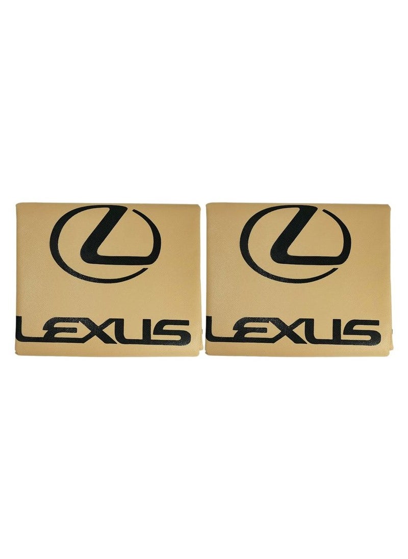 LEXUS High Quality Car Seat Dust Dirt Protection Cover, Extra Protection For Your Seat,  Universal Car Seat Cover, 2 Pcs, Beige  - Image 4