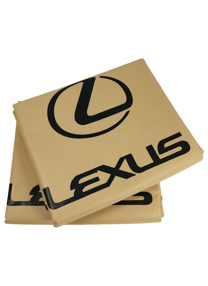 LEXUS High Quality Car Seat Dust Dirt Protection Cover, Extra Protection For Your Seat,  Universal Car Seat Cover, 2 Pcs, Beige  - Image 1