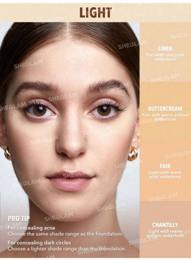 SHEGLAM Perfect Skin High Coverage Concealer Shell - Image 4