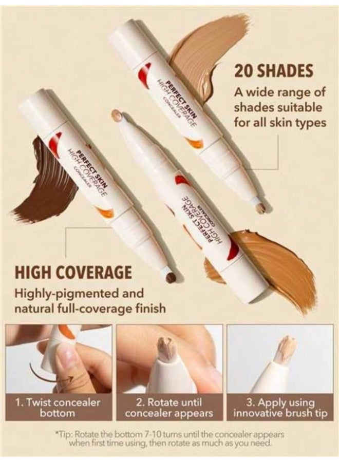 SHEGLAM Perfect Skin High Coverage Concealer Shell - Image 5