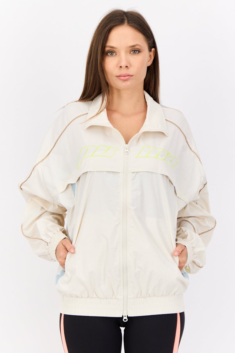 PUMA Women Sportswear Fit Outdoors Jacket, Ivory - Image 1