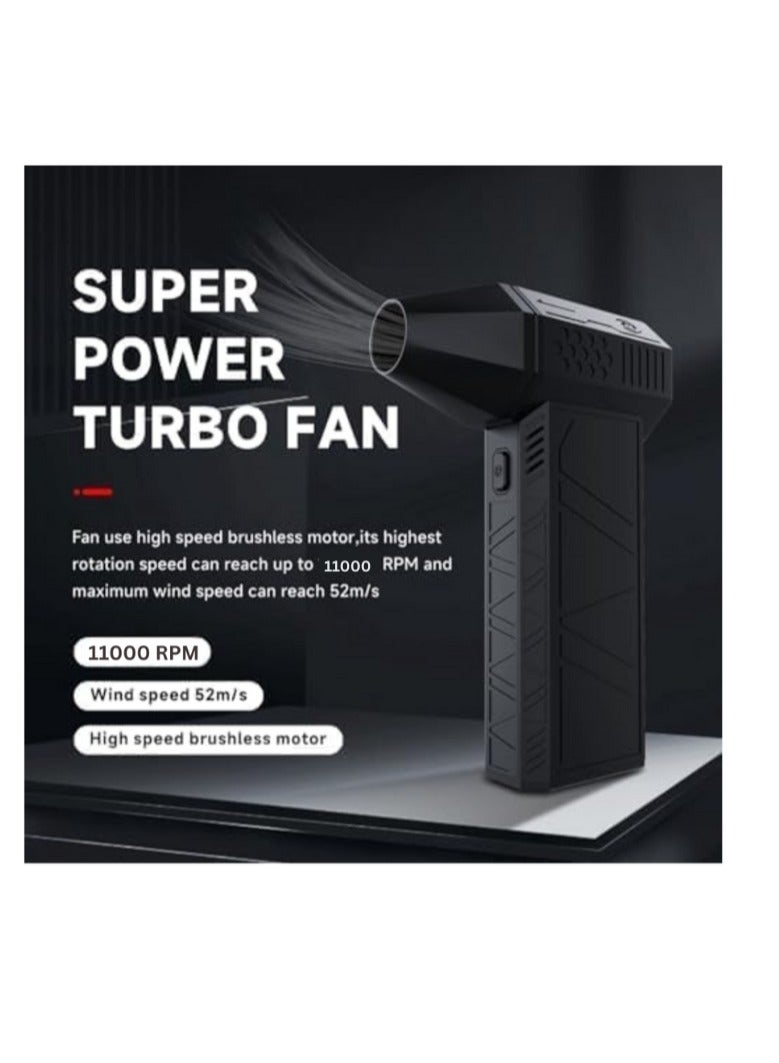 عام نفاث هوائي كهربائي عالي السرعة 11000 دورة في الدقيقة - جهاز نفاث هواء لاسلكي قابل لإعادة الشحن مع تنظيم سرعة لا نهائي من 0-100% لتنظيف لوحات المفاتيح، أجهزة الكمبيوتر، السيارات، والأجهزة المنزلية - Image 4