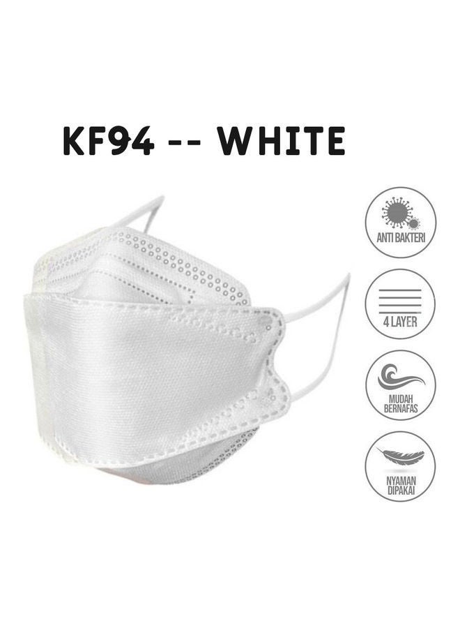 50 قطعة من قناع الوجه KF94 للكبار باللونين الأبيض والأسود - Image 3