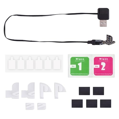 eXtremeRate 7 Colors 40 Effects RGB Rainbow Logo LED Kit for PS5 SlimPro Console Illuminated Lighting Decoration Logo LED Board for PS5 SlimPro Disc Digital Console - Image 3
