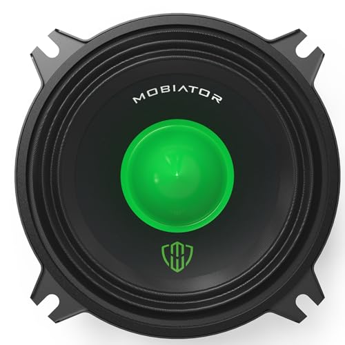 mobiator Midrange Loudspeakers MB-M404 400W Max, 4 Ohms High Efficiency Car Audio Door Speakers for Car or Truck Stereo Sound System-Black (2 Speakers) (MB-M404) - Image 2
