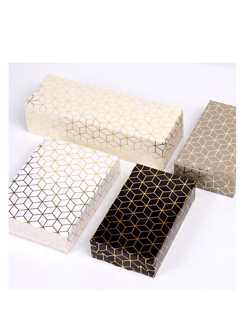 6 أوراق من ورق تغليف هدايا رمضان والعيد الفاخر باللون البيج مع ورق ذهبي لتغليف صناديق الهدايا ورق الحرف اليدوية 50×70 سم - Image 3