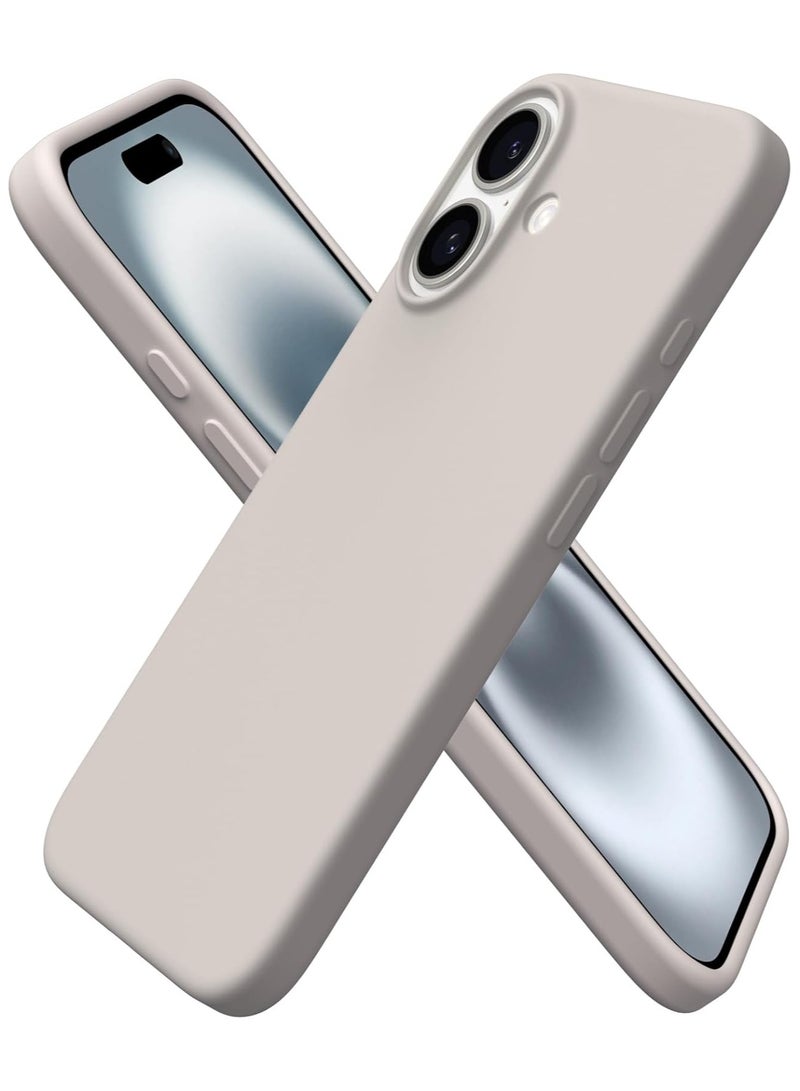 جومو ستور غطاء سيليكون سائل لهاتف iPhone 16 Plus بحجم 6.7 إنش – ناعم الملمس، مقاوم للصدمات والخدوش، غلاف حماية كامل مع بطانة داخلية من الألياف الدقيقة – تصميم أنيق وخفيف الوزن - Image 1