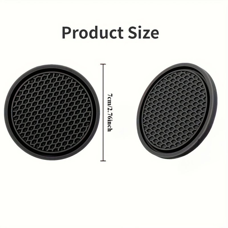 2Pcs Black Universal Cup Holder for Car Interior - Image 4