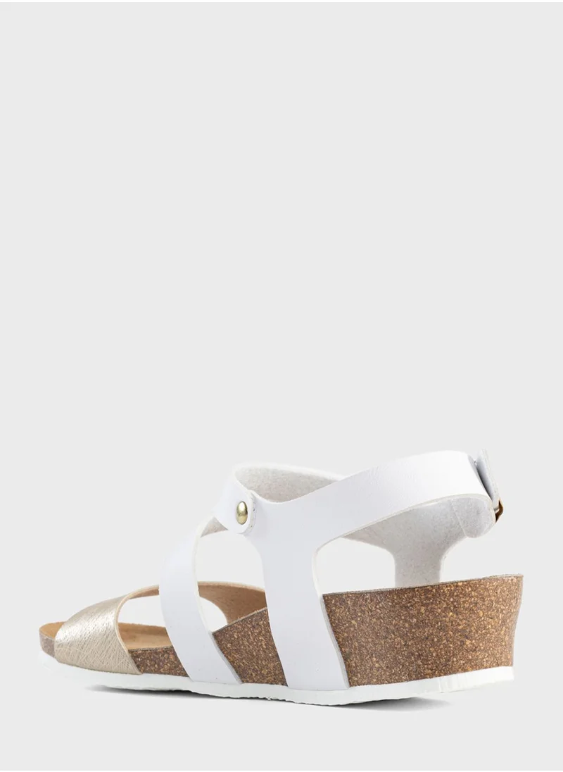 BAYTON Reus Multi Strap Wedge Sandals
