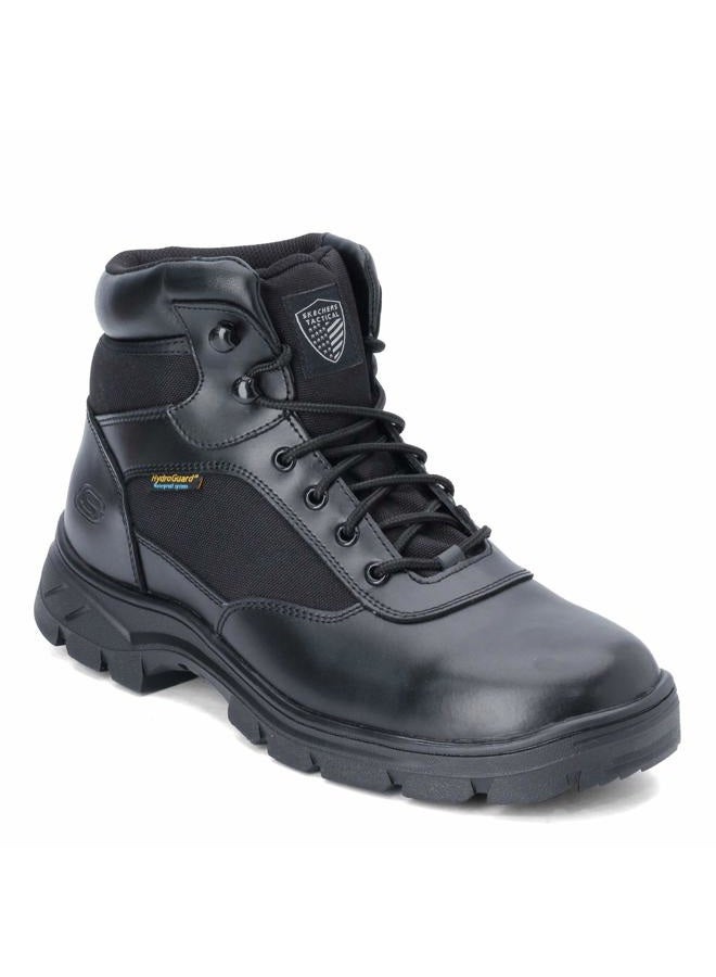 SKECHERS Men's New Wascana-Benen Military and Tactical Boot, Black, 16 - Image 1