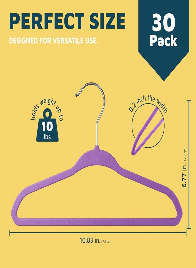 LifeMaster Pink Velvet Kids Hangers 50 Pack, 10.83" Non-Slip Baby & Toddler Hangers for Clothes, Space-Saving Slim ABS Plastic with 360° Swivel Hook & Notched Shoulders, Up to 10 lb Capacity - Image 2