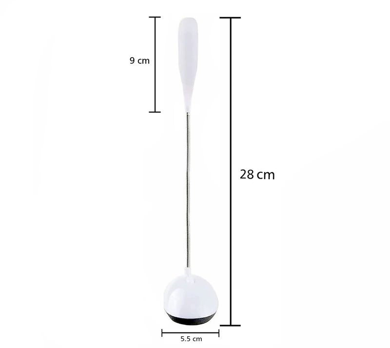 MeeTo Desk LED Lamp, Modern Swing Arm Desk Light, Eye Caring Table Lamp, for Reading, Study, Home & Office, White LED Color, Random Body Color - Pack of 1 [3 AAA Battery Powered(Not Included)] - Image 3
