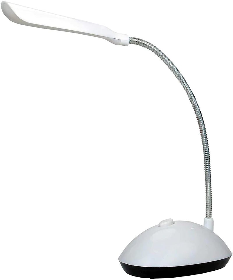 MeeTo Desk LED Lamp, Modern Swing Arm Desk Light, Eye Caring Table Lamp, for Reading, Study, Home & Office, White LED Color, Random Body Color - Pack of 1 [3 AAA Battery Powered(Not Included)] - Image 5