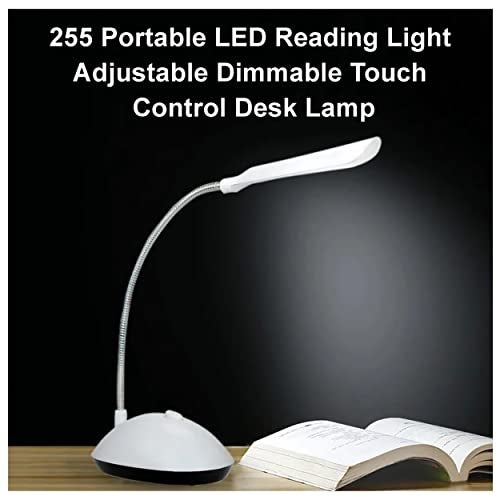 MeeTo Desk LED Lamp, Modern Swing Arm Desk Light, Eye Caring Table Lamp, for Reading, Study, Home & Office, White LED Color, Random Body Color - Pack of 1 [3 AAA Battery Powered(Not Included)] - Image 2