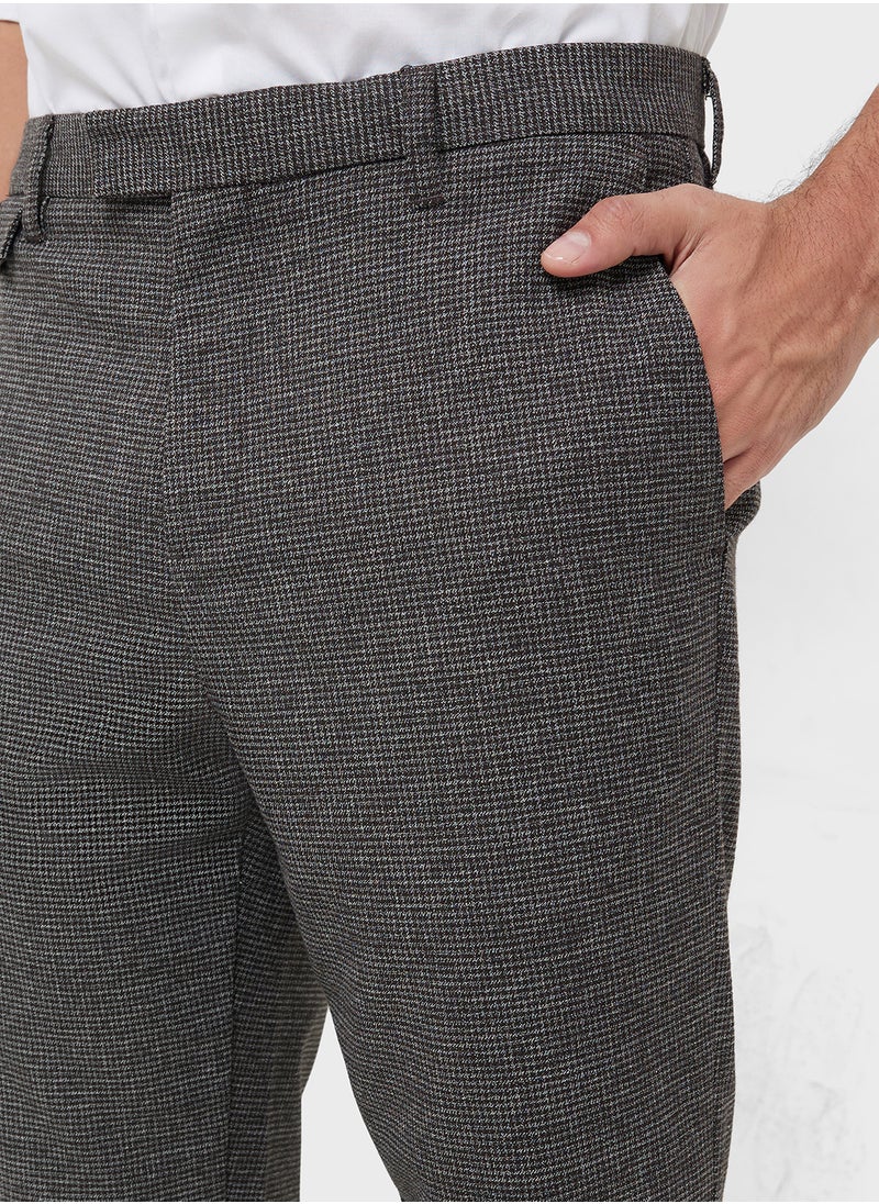 Ted Baker Ziyech Slim Fit Houndstooth Chino Trouser  - Image 4