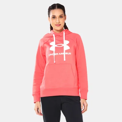UNDER ARMOUR Women's UA Rival Fleece Logo Hoodie