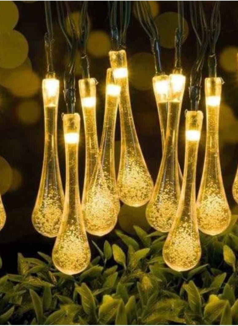 ماركة غير محددة فرع سريا زينة رمضان علي شكل قطرة ماء 2 متر اصفر  - Image 1