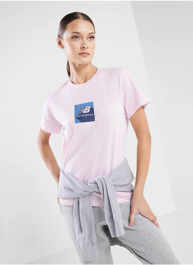 نيو بالانس Box Stacked T-Shirt