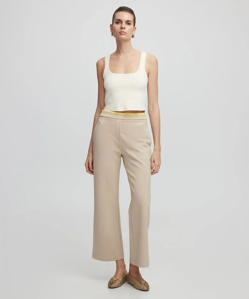 Ipekyol Contrast Waist Culotte Trousers
