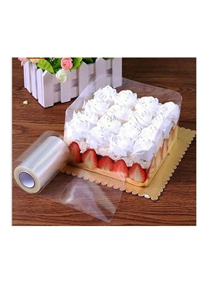 كاست ويف طوقات الكعكة 5cmx10m, الأسيتات رولز, واضح شرائط الكعكة, ورق الأسيتات الكعكة موس للشوكولاتة موس الخبز, ديكور الكعكة, واضح - Image 5