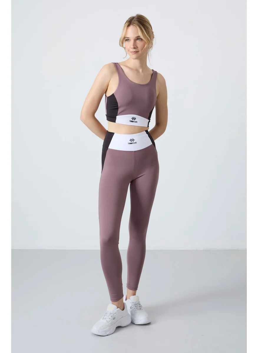 Tommy Life Dusty Rose Polyester Flexible Standard Fit Performance Women's Tights Set - 95334