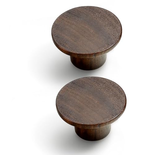 Evionlin 2 Packround Minimalist and HighEnd ChineseStyle Cabinet Door Handles Cabinet Drawer Pulls SingleHole Wardrobe Knobs Wooden Door - Image 1