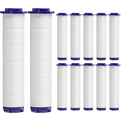 TalyRob High Pressure Handheld Turbo Fan Shower Head PP-Cotton Filter Cartridge,3.7in Detachable Propeller Hydro Jet Shower Head Filter,set of 12 - Image 1