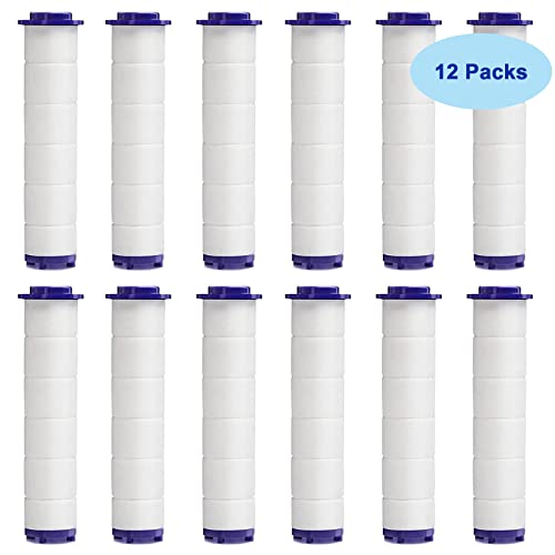 TalyRob High Pressure Handheld Turbo Fan Shower Head PP-Cotton Filter Cartridge,3.7in Detachable Propeller Hydro Jet Shower Head Filter,set of 12 - Image 5