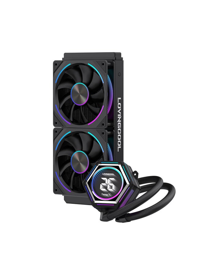LOVINGCOOL Temperature Display 360 Water Cooler 240 Argb Temperature Control Amd Aura Sync 2011 All-in-one Inter - Image 1